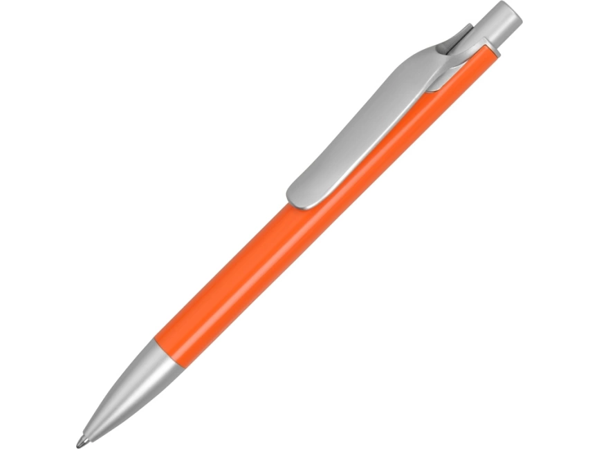 Ручка металлическая шариковая Large, оранжевый/серебристый фото 1