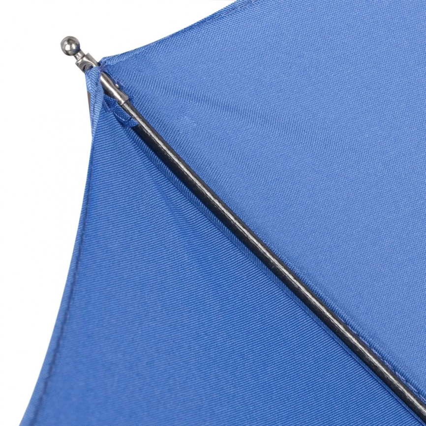 Зонт складной Unit Fiber с большим куполом, ярко-синий фото 4