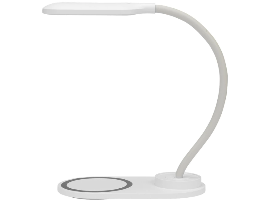 Настольный светильник с беспроводной зарядкой Flamp, белый фото 5