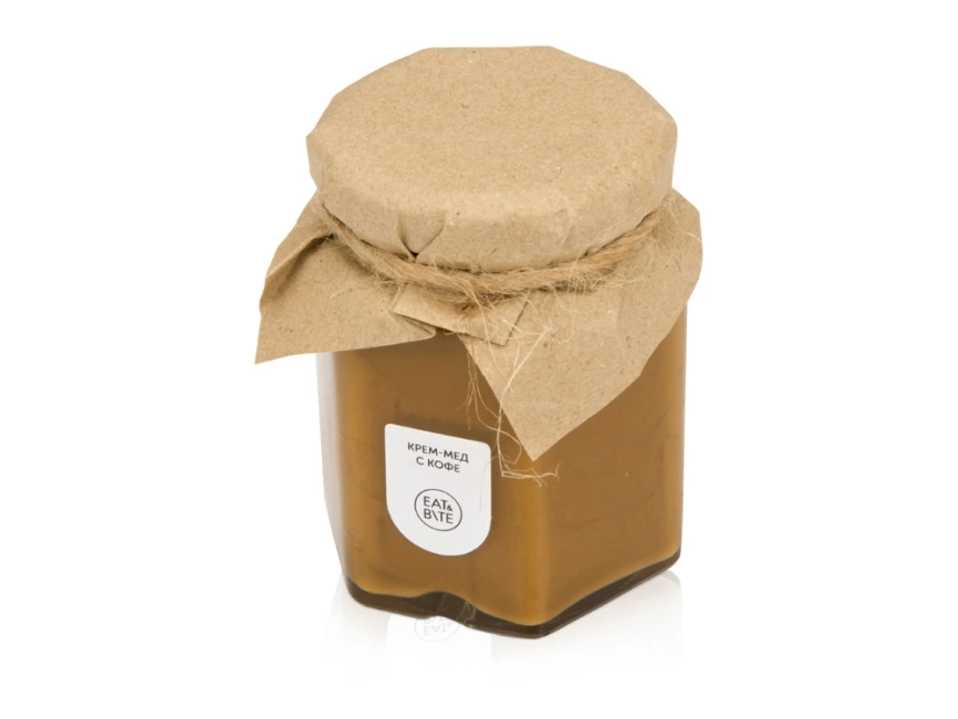 Крем-мёд с кофе 250 в шестигранной банке фото 1