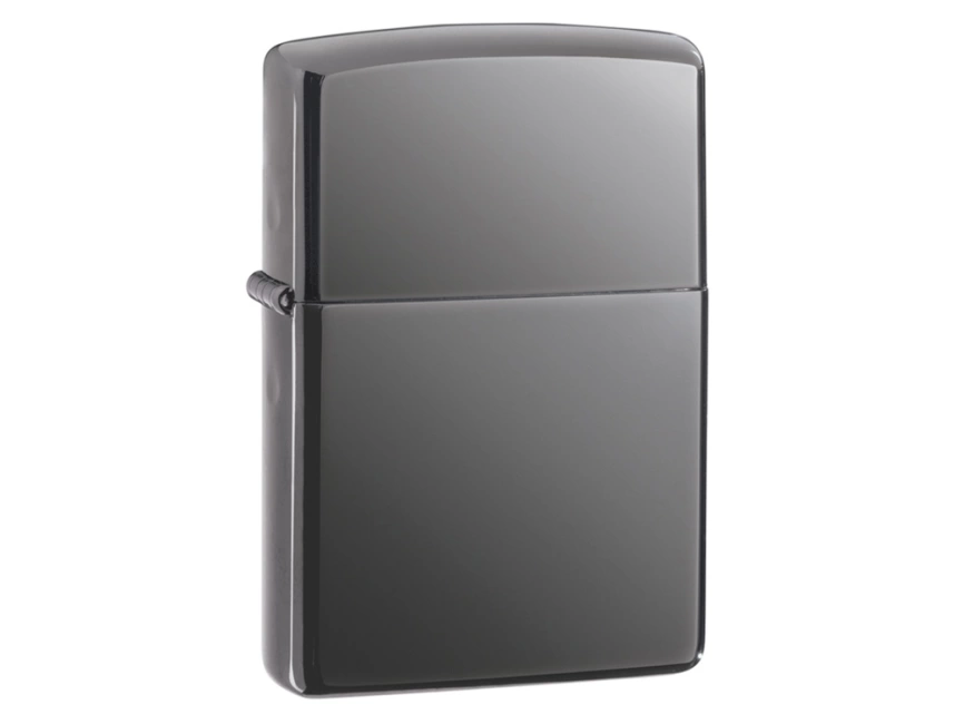 Зажигалка ZIPPO Classic с покрытием Black Ice®, латунь/сталь, чёрная, глянцевая, 38x13x57 мм фото 1