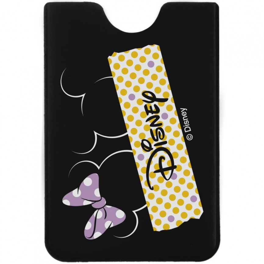 Чехол для карточки Minnie and Mickey, черный фото 1