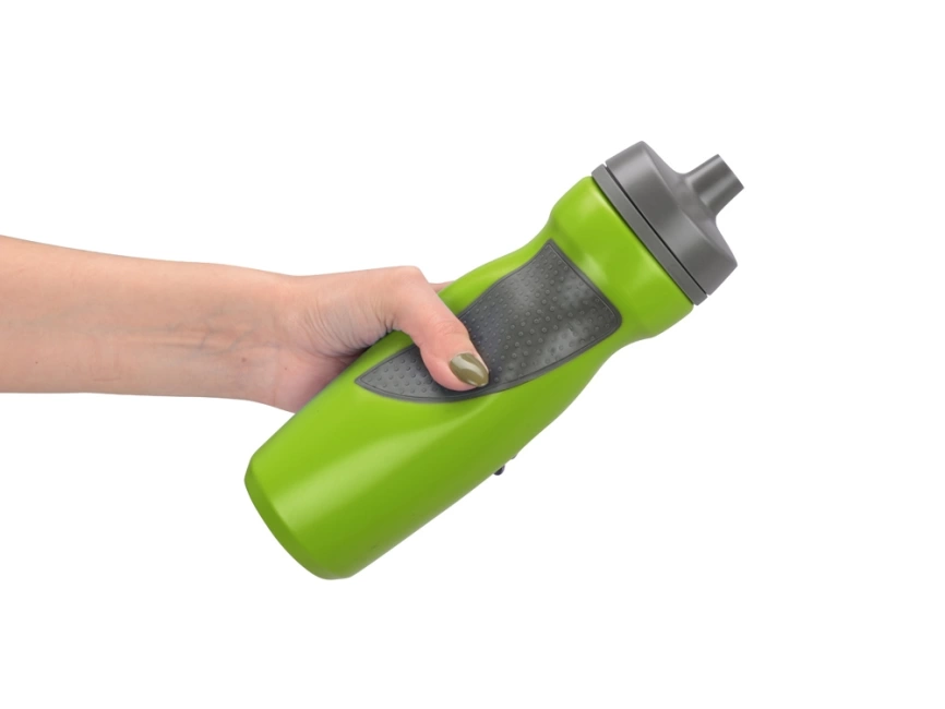 Спортивная бутылка Flex 709 мл, зеленый/серый фото 3