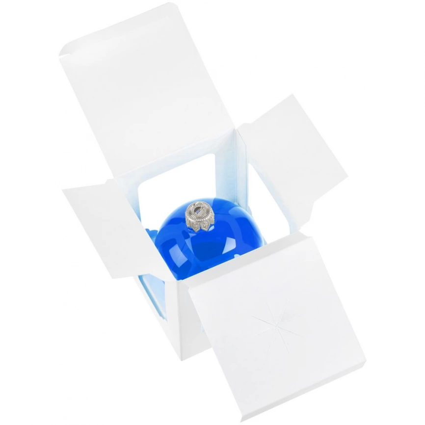 Елочный шар Gala Night в коробке, синий, 6 см фото 7