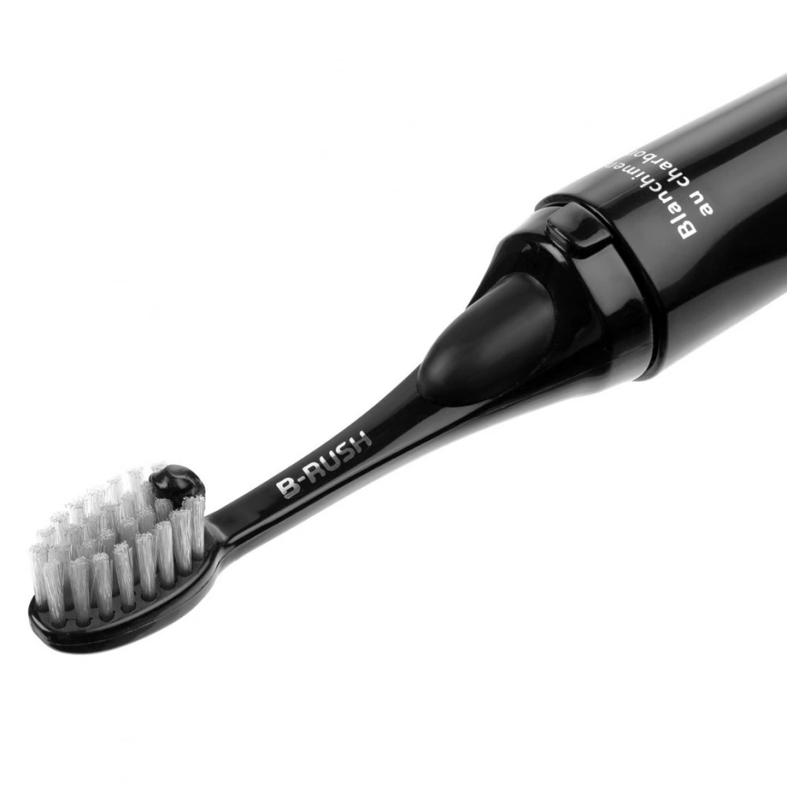Зубная щетка с пастой Push & Brush, черная фото 5