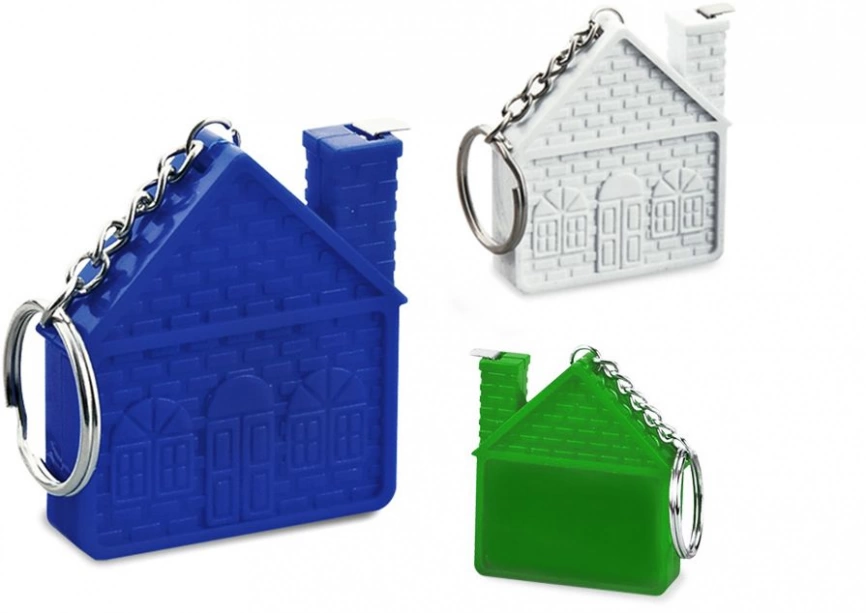 Брелок-рулетка Home, зелёный фото 2