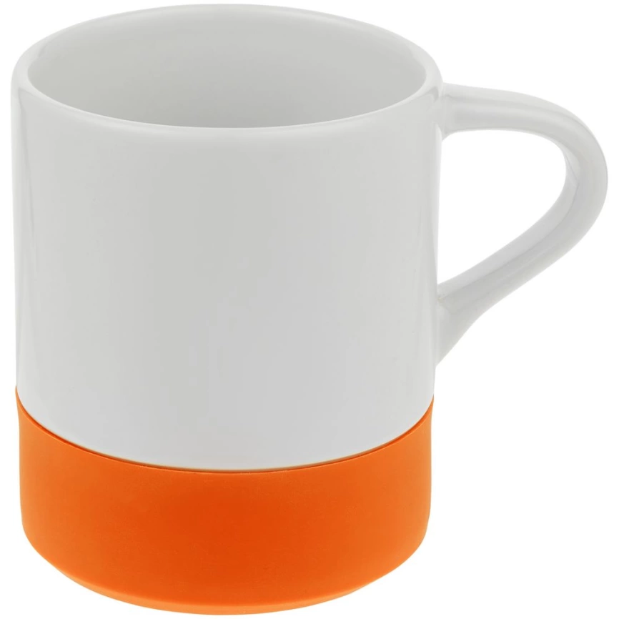 Кружка с силиконовой подставкой Protege, оранжевая фото 1