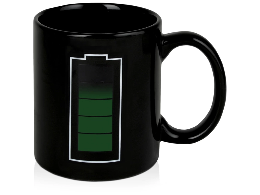 Кружка Зарядка, черный (Р) фото 1