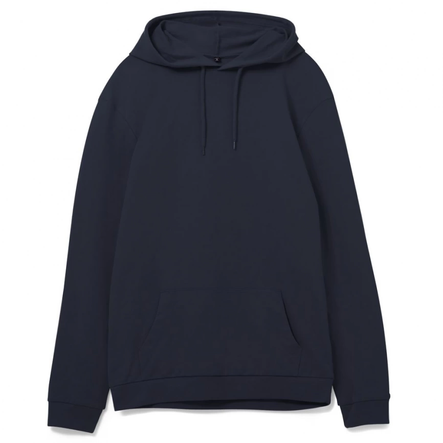 Толстовка с капюшоном унисекс Hoodie, темно-синяя, размер 3XL фото 6