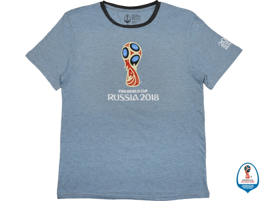 Футболка 2018 FIFA World Cup Russia™ мужская, голубой/черный фото 1