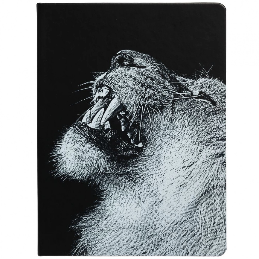 Блокнот Like a Lion, в линейку, черный фото 2