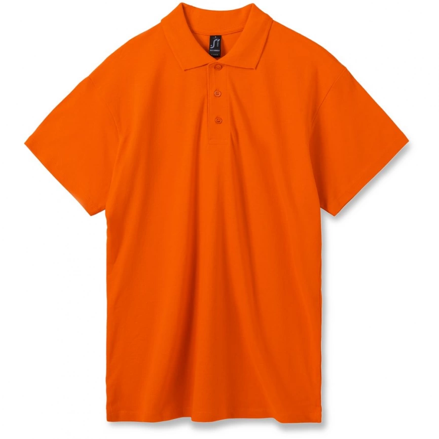 Рубашка поло мужская Summer 170 оранжевая, размер M фото 7
