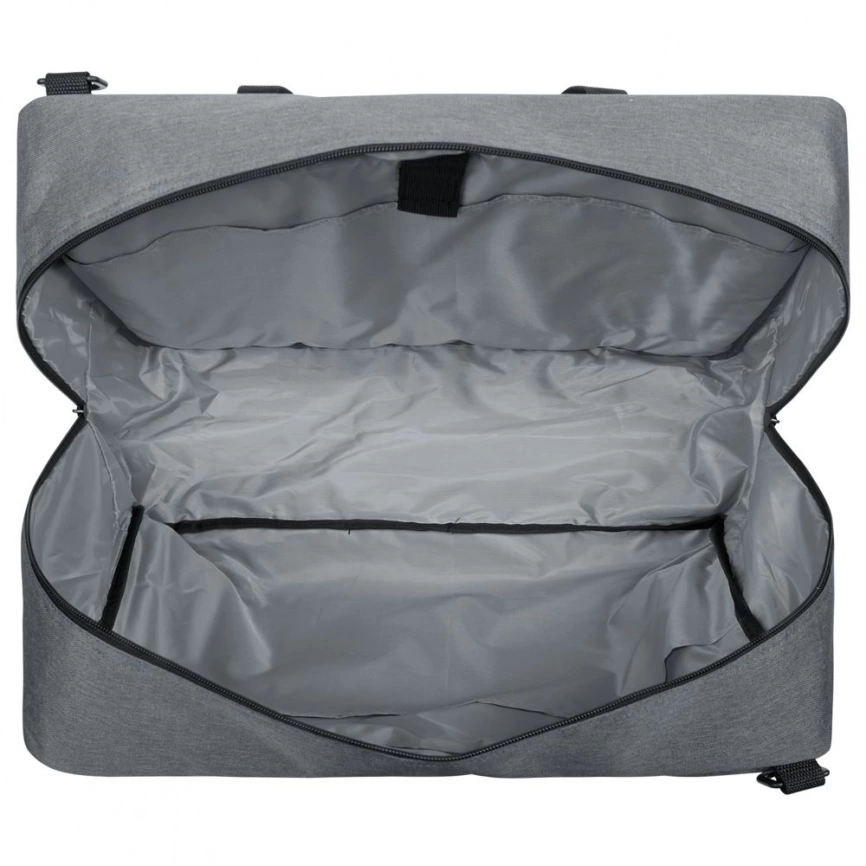 Сумка дорожная с отделением для ноутбука Unit Bimo Weekend, серая фото 5