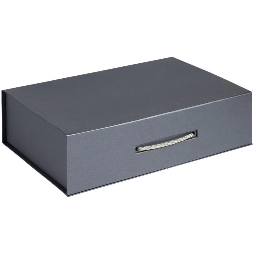 Коробка Case, подарочная, темно-серебристая фото 1