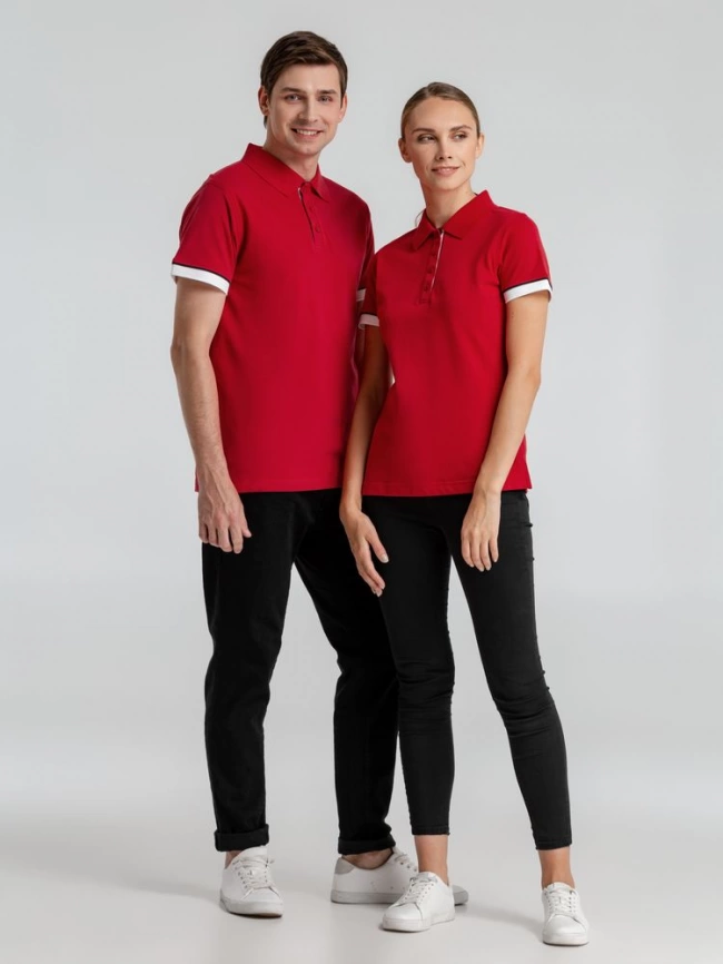 Рубашка поло мужская Anderson, красная, размер XL фото 9