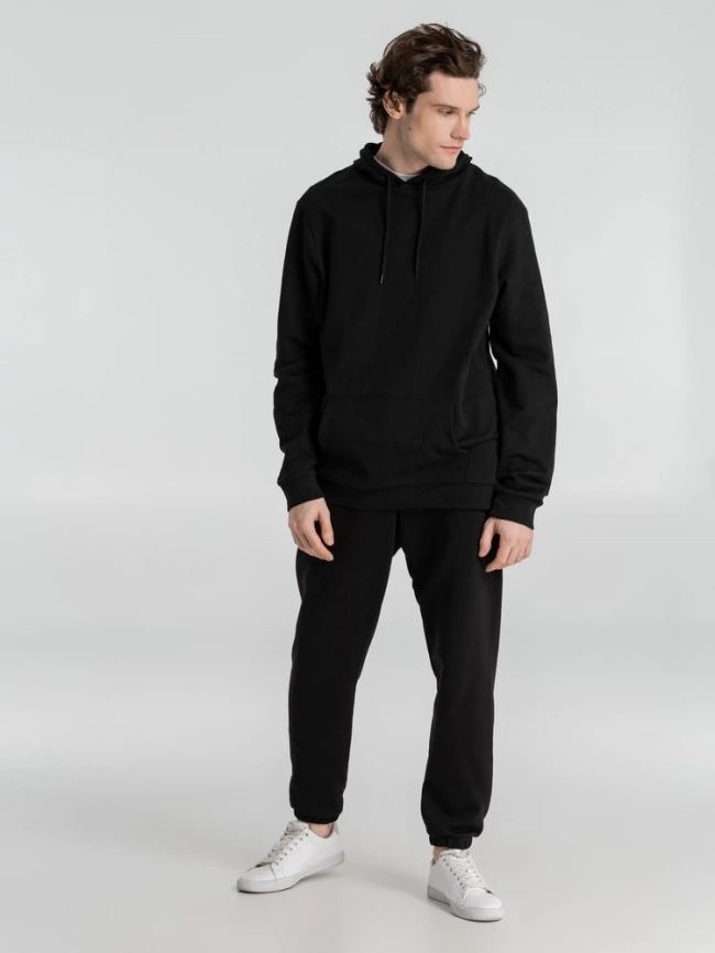 Толстовка с капюшоном унисекс Hoodie, черная, размер XL фото 12