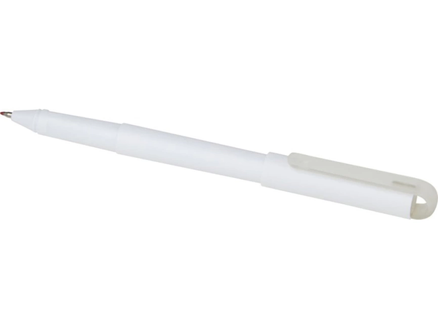 Гелевая шариковая ручка Mauna из переработанного PET-пластика, белый фото 3
