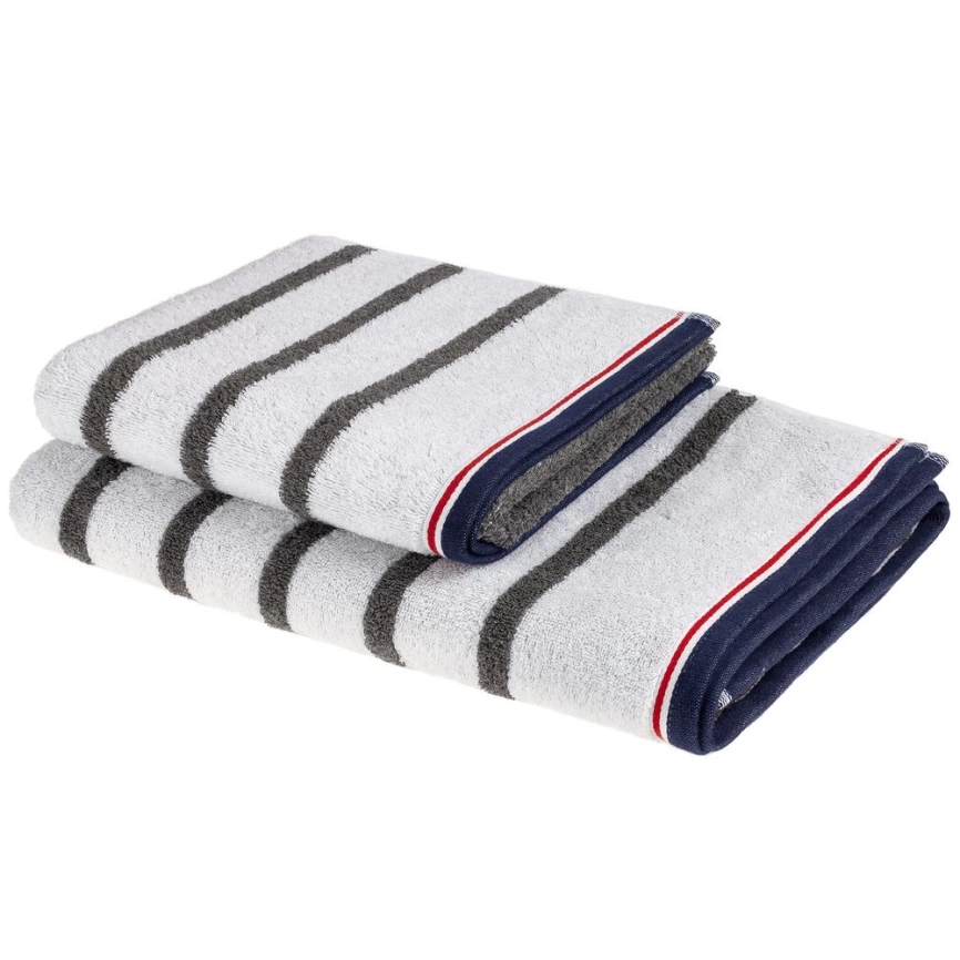 Полотенце Athleisure Strip Large, белое фото 6