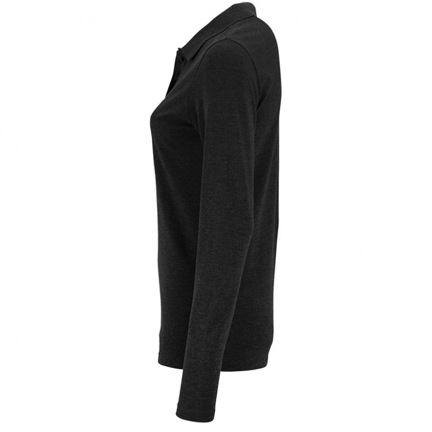 Рубашка поло женская с длинным рукавом Perfect LSL Women черный меланж, размер XL фото 8