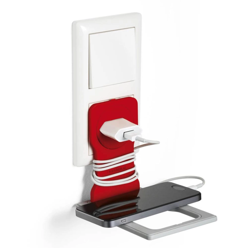 Держатель для зарядки телефона Varicolor Phone Holder, красный фото 3