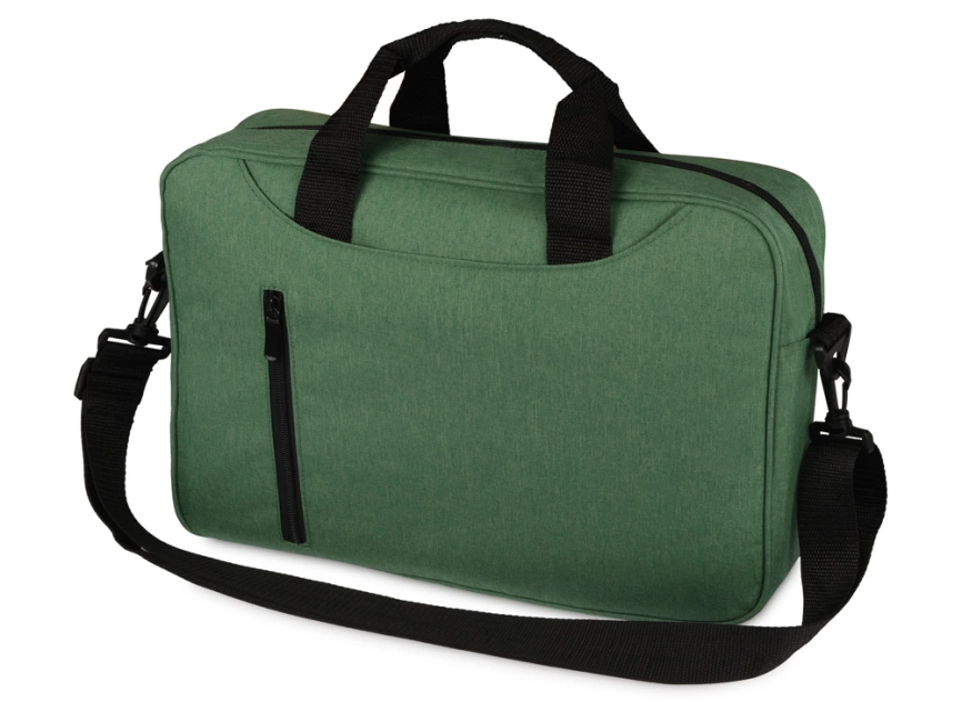 Сумка для ноутбука Wing с вертикальным наружным карманом, зеленый фото 1
