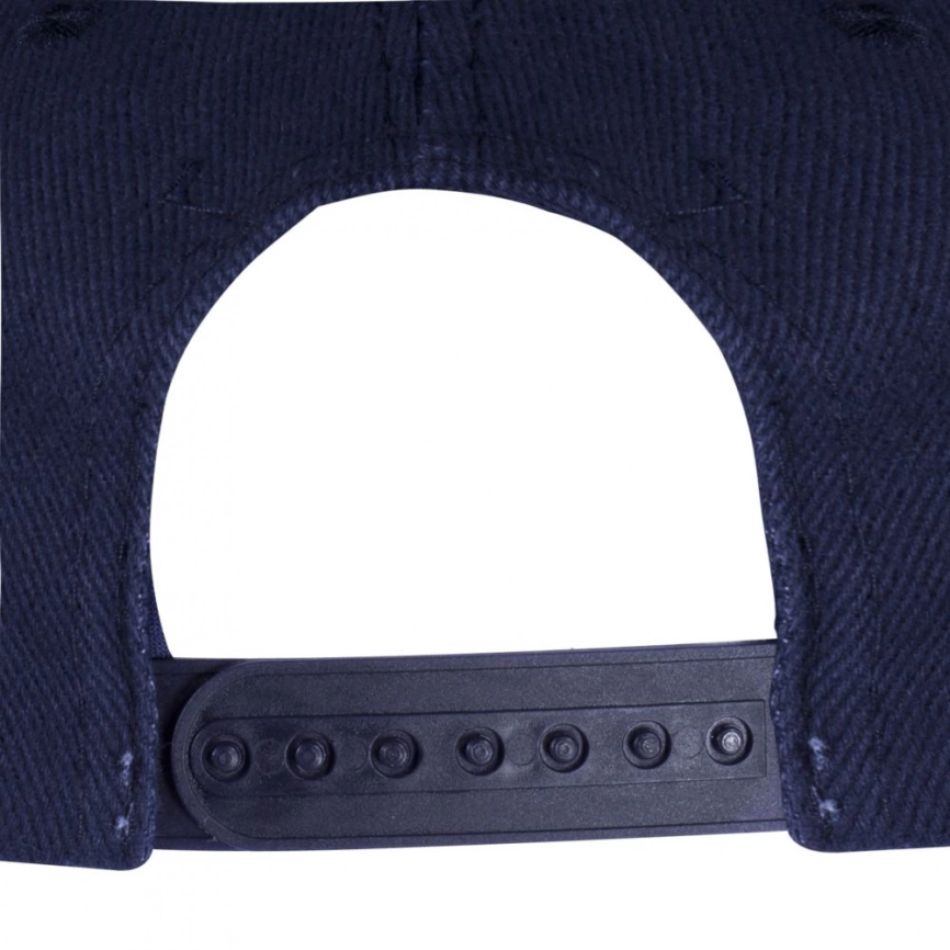 Бейсболка Unit Snapback с прямым козырьком, темно-синяя фото 2