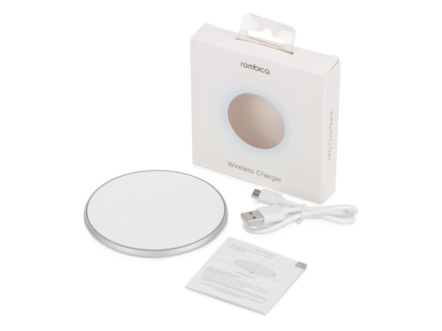 Беспроводное зарядное устройство Rombica  NEO Core Quick c быстрой зарядкой, белый фото 2