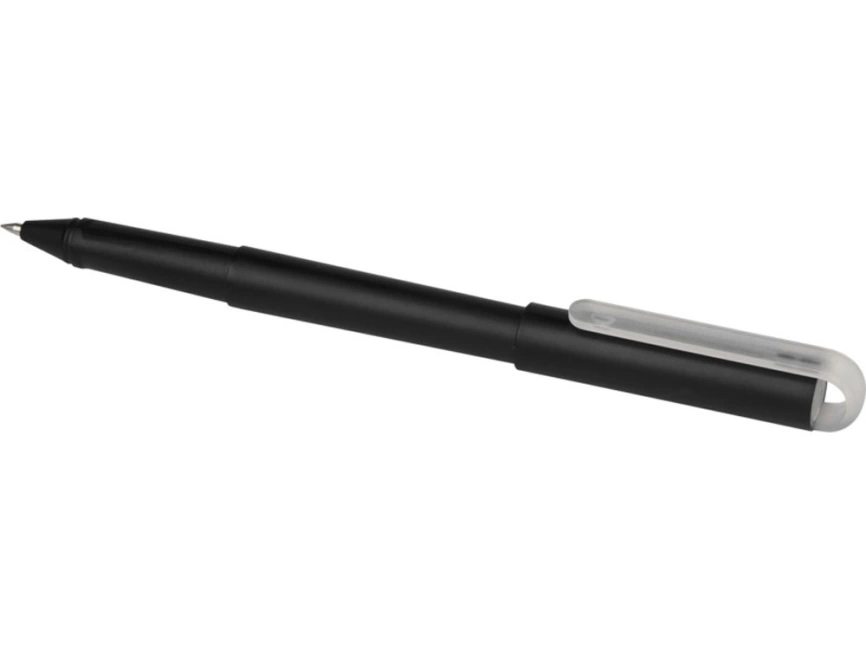 Гелевая шариковая ручка Mauna из переработанного PET-пластика, черный фото 3