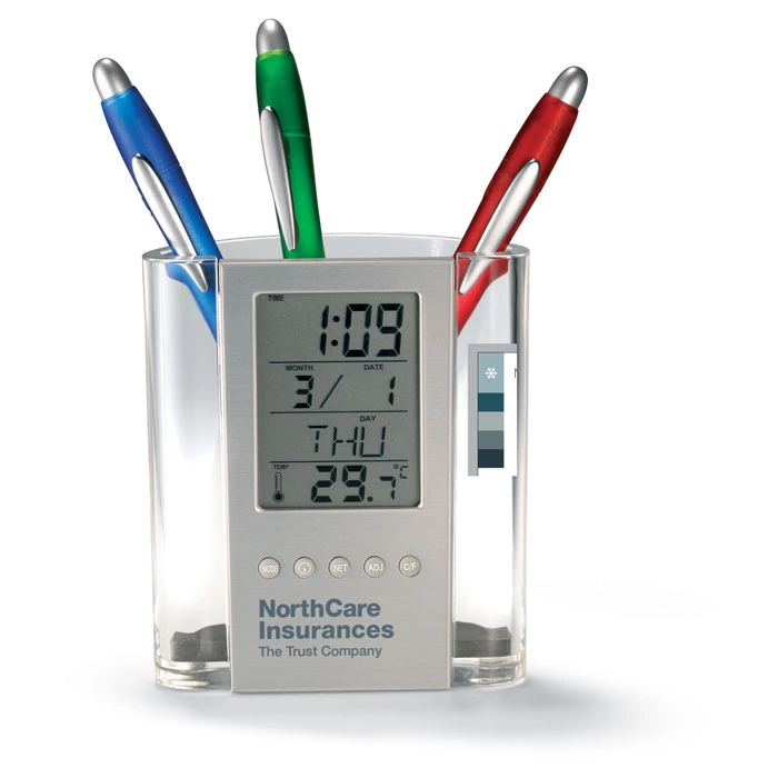 Часы с подставкой для ручки фото 6