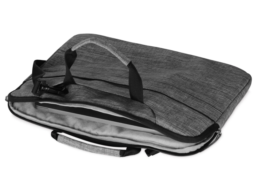Сумка Plush c усиленной защитой ноутбука 15.6 '', серый фото 5