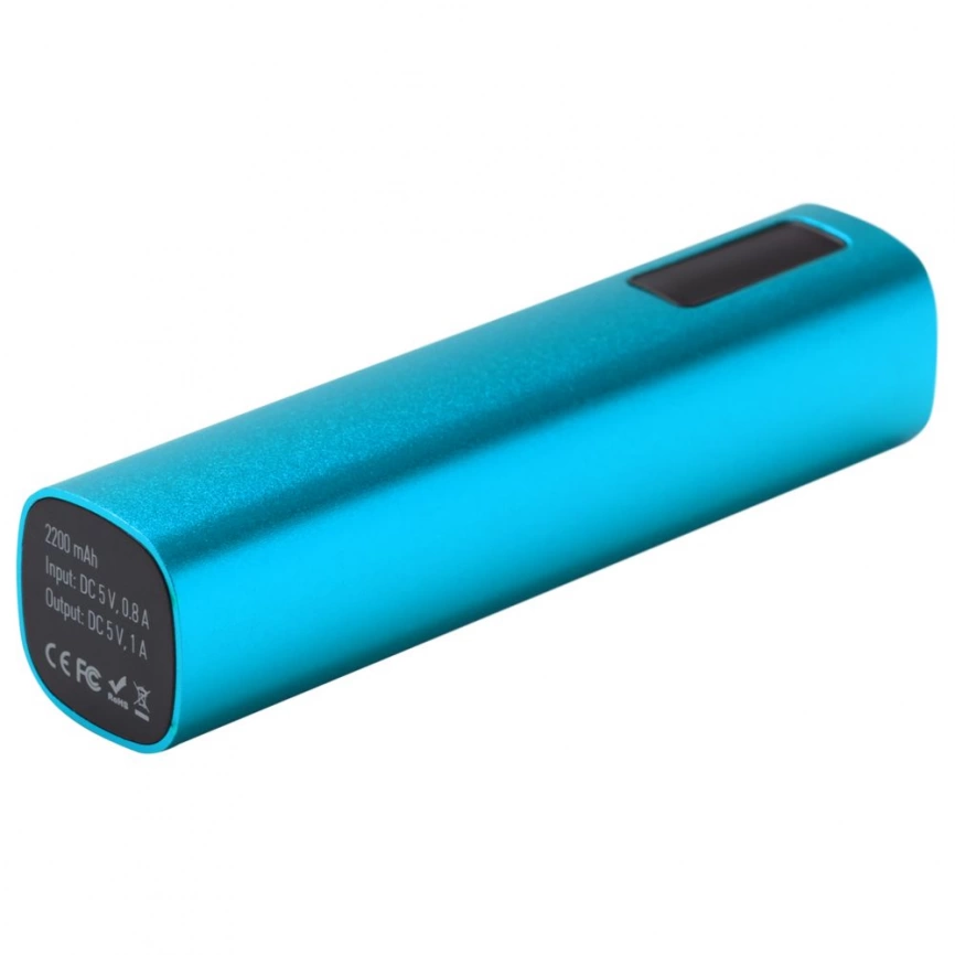 Внешний аккумулятор Easy Metal 2200 мАч, бирюзовый фото 3